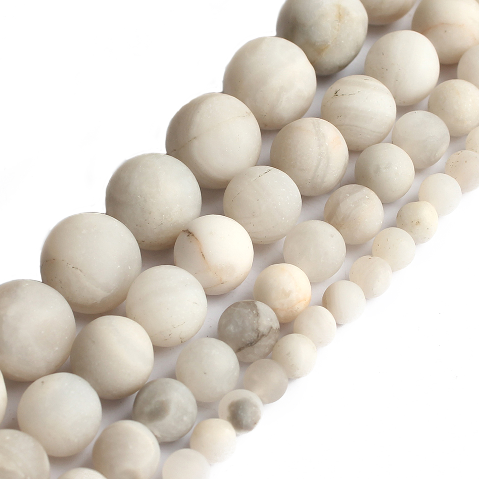 Vintage Collectible Marbles - Natuurlijke Matte Witte Chrysocolla Ronde Marmeren