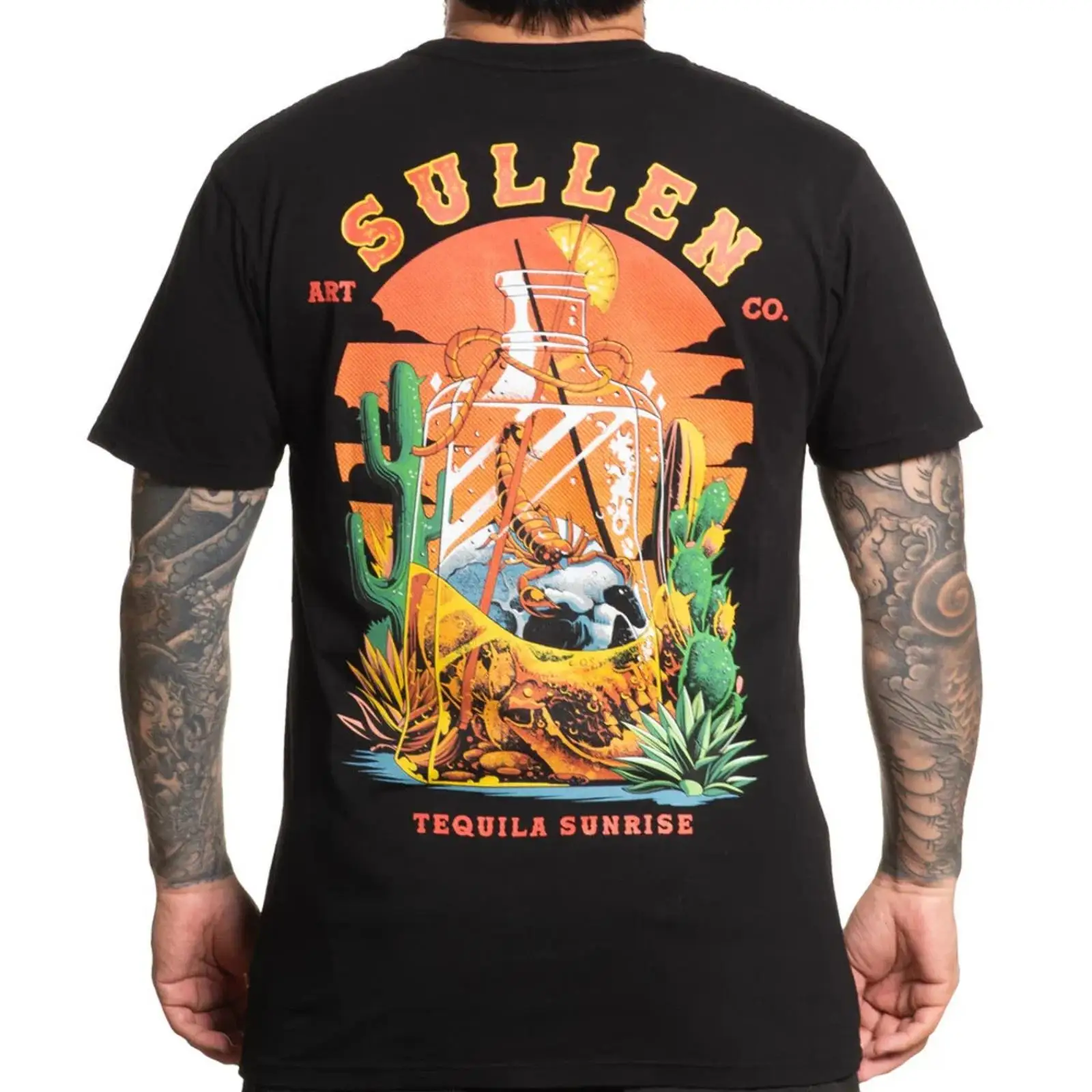 Vintage Collectible Clothing - Sullen Clothing T-shirt Tequila Sunrise Art