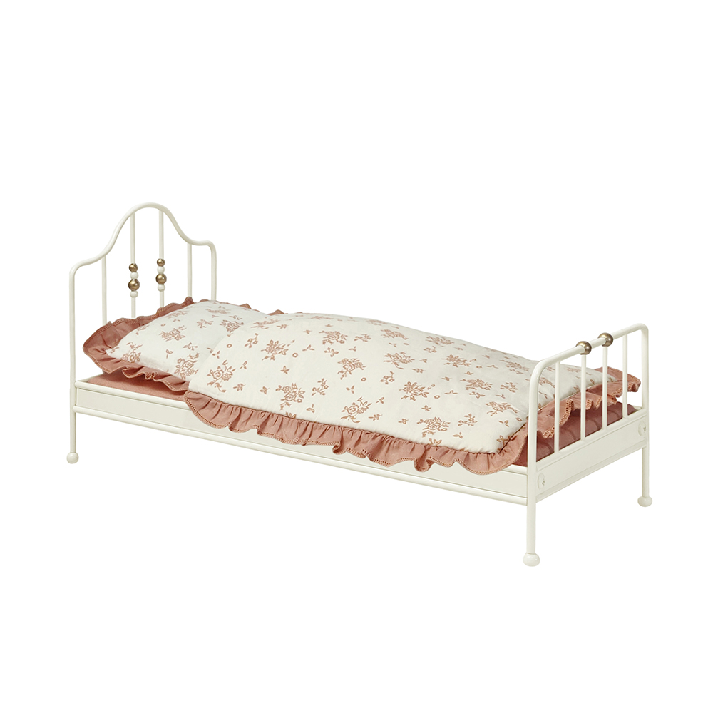 Vintage Toy Collector - Aizulhomey Poppenhuis Meubels Afneembare Vintage Bed