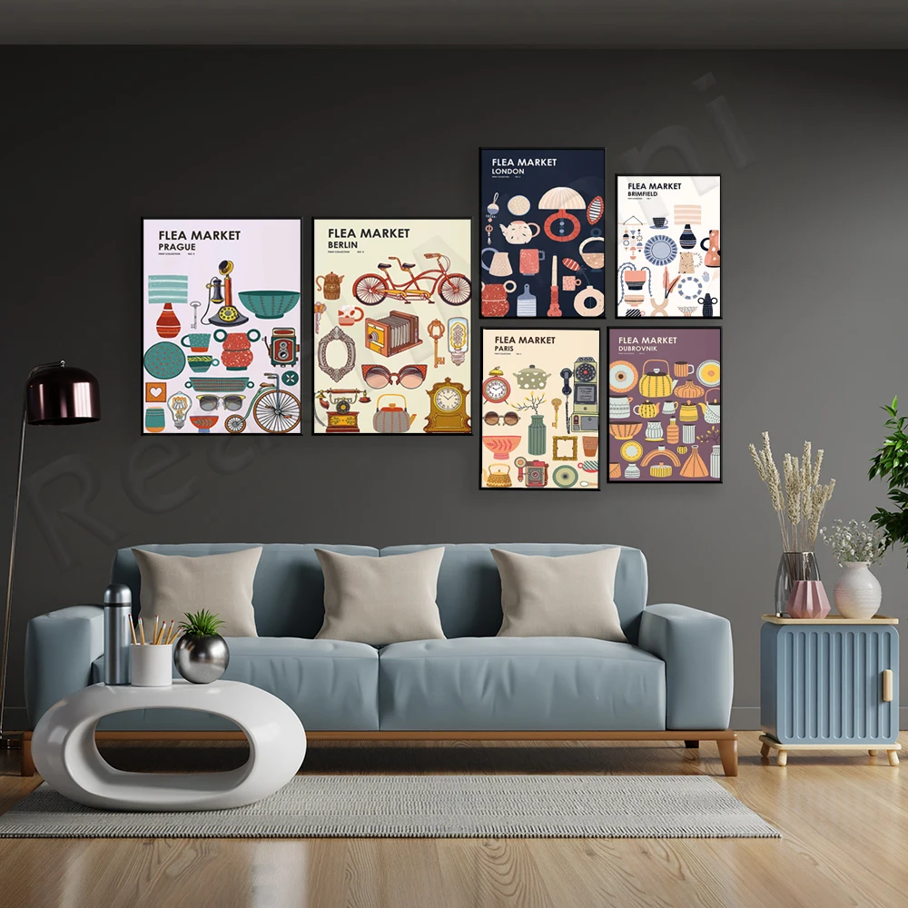 Vlooienmarkt Printcollectie -  - Vintage Collectible Market recensie en prijs