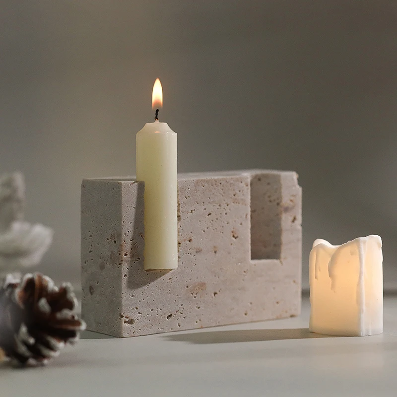 2-gaats marmeren kaarsenhouder - Vintage Collectible Marbles recensie en prijs