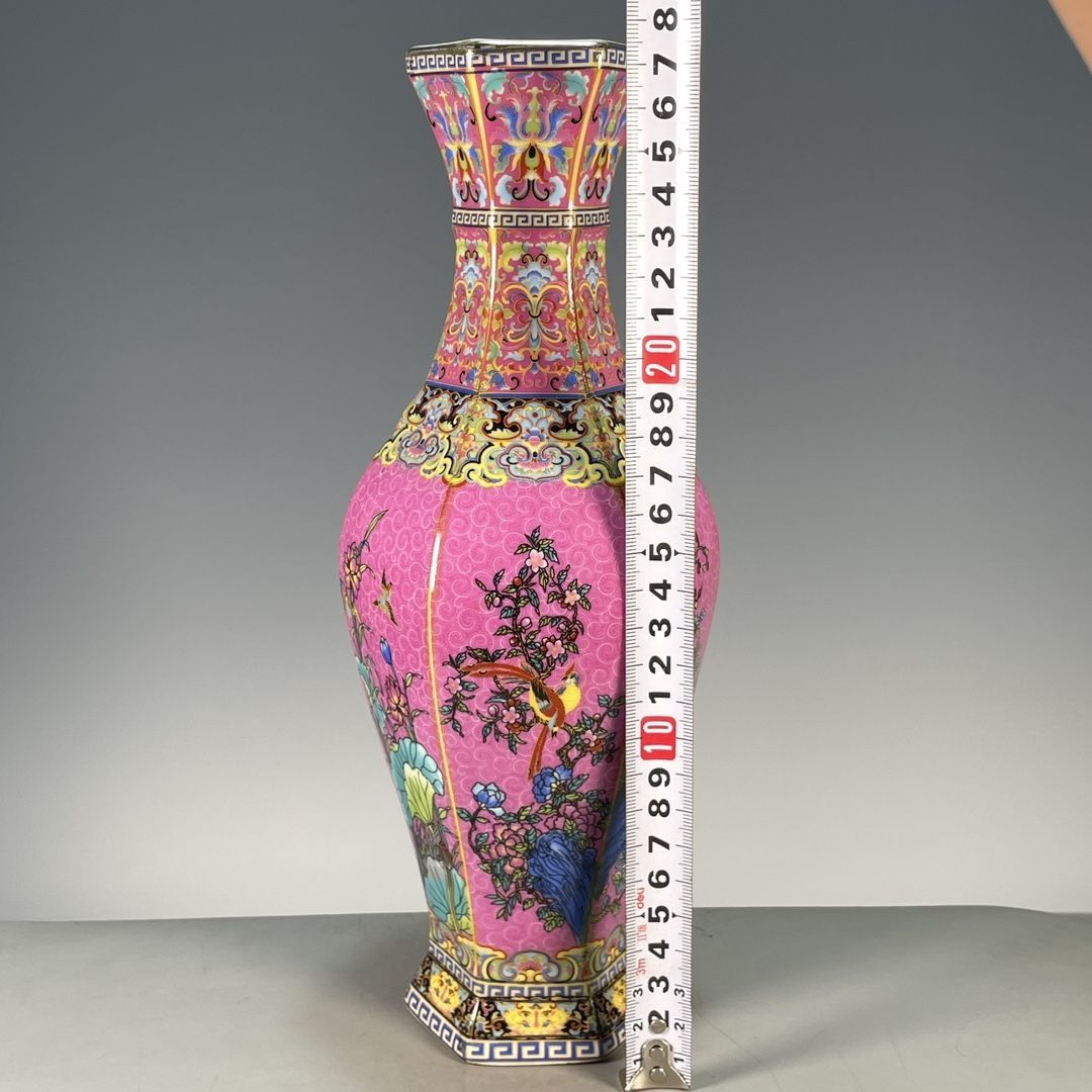 Zeshoekige porseleinen vaas me - Vintage Collectible Pottery recensie en prijs