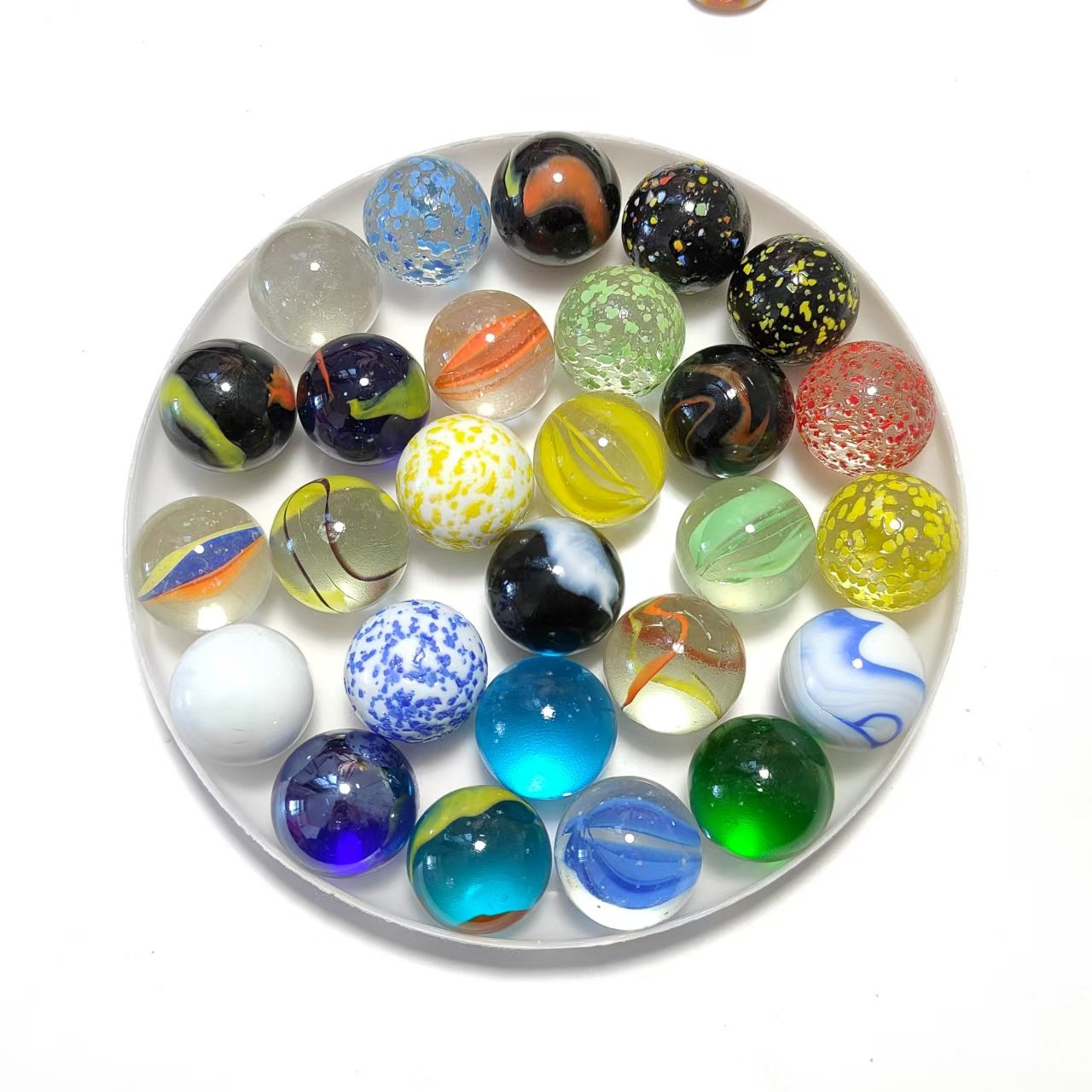 16mm 25mm 35mm Gekleurde Glaze - Vintage Collectible Marbles recensie en prijs