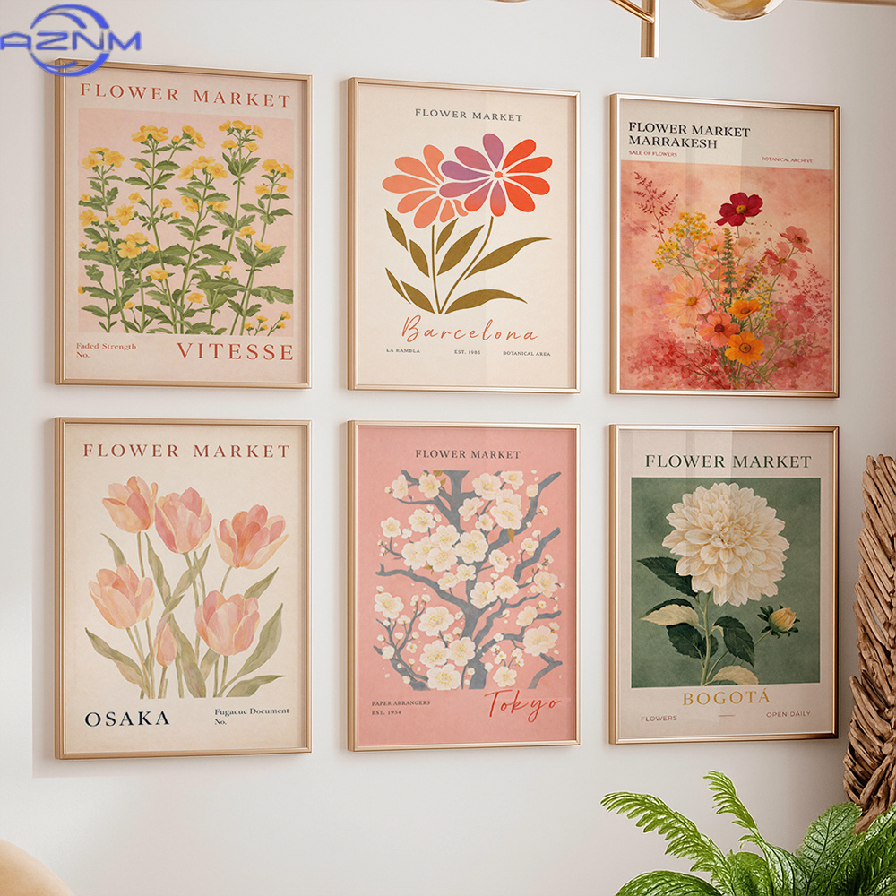 Verzameling van 6 canvasprints - Vintage Collectible Market recensie en prijs
