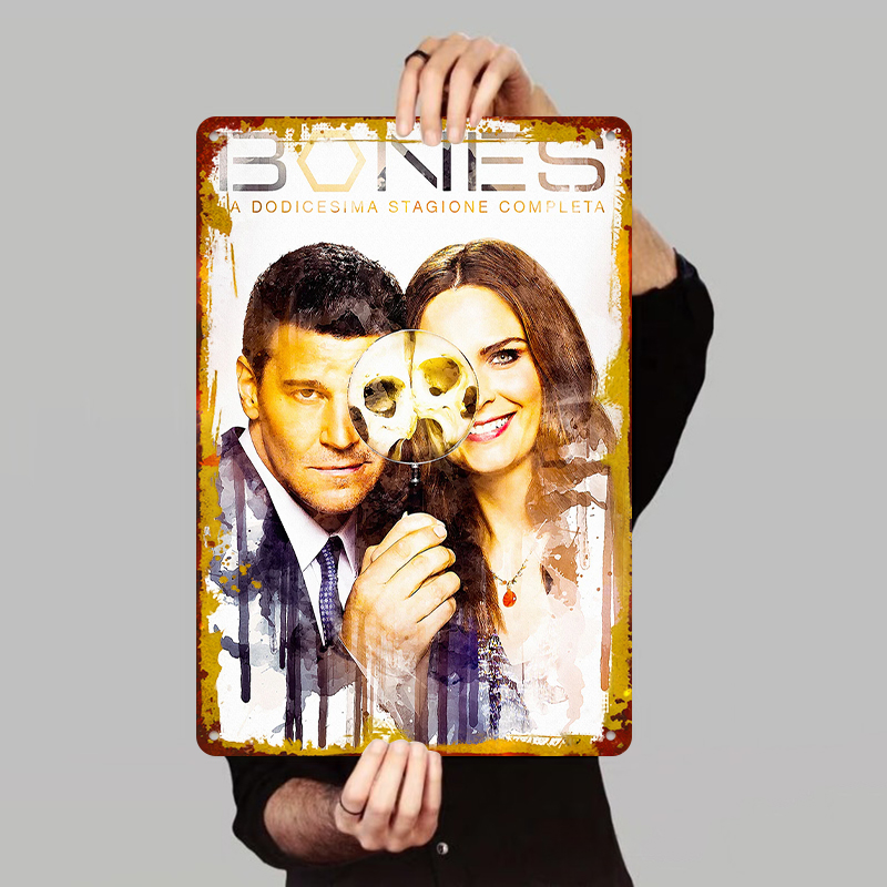 Bones Seizoen 12 Poster Metale - Vintage Collectible Show recensie en prijs